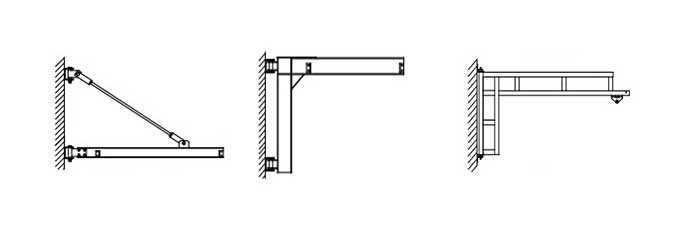 Workstation jib crane design