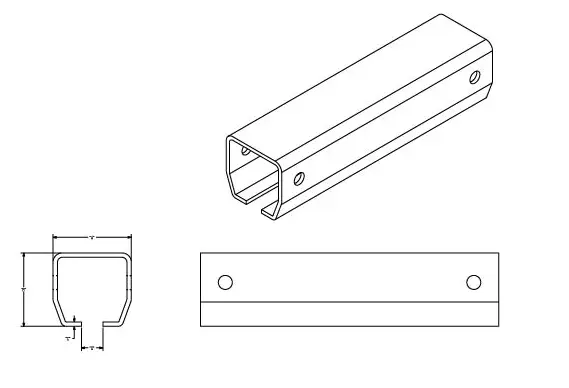 ENCLOSED PLAIN TRACK