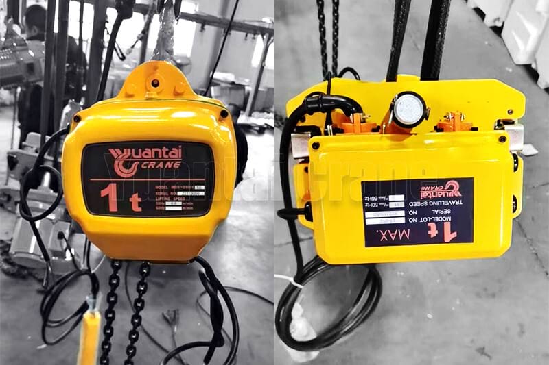 1 ton Electric Chain Hoist for Spain Jib Crane