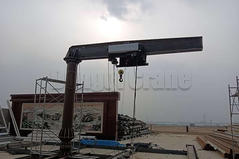 2 ton Pillar Mounted Jib Crane Testing